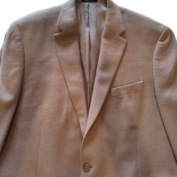 Lauren Ralph Lauren Men's 100% Camelhair Blazer Size 46 XL Extra Long - Picture 2 of 9